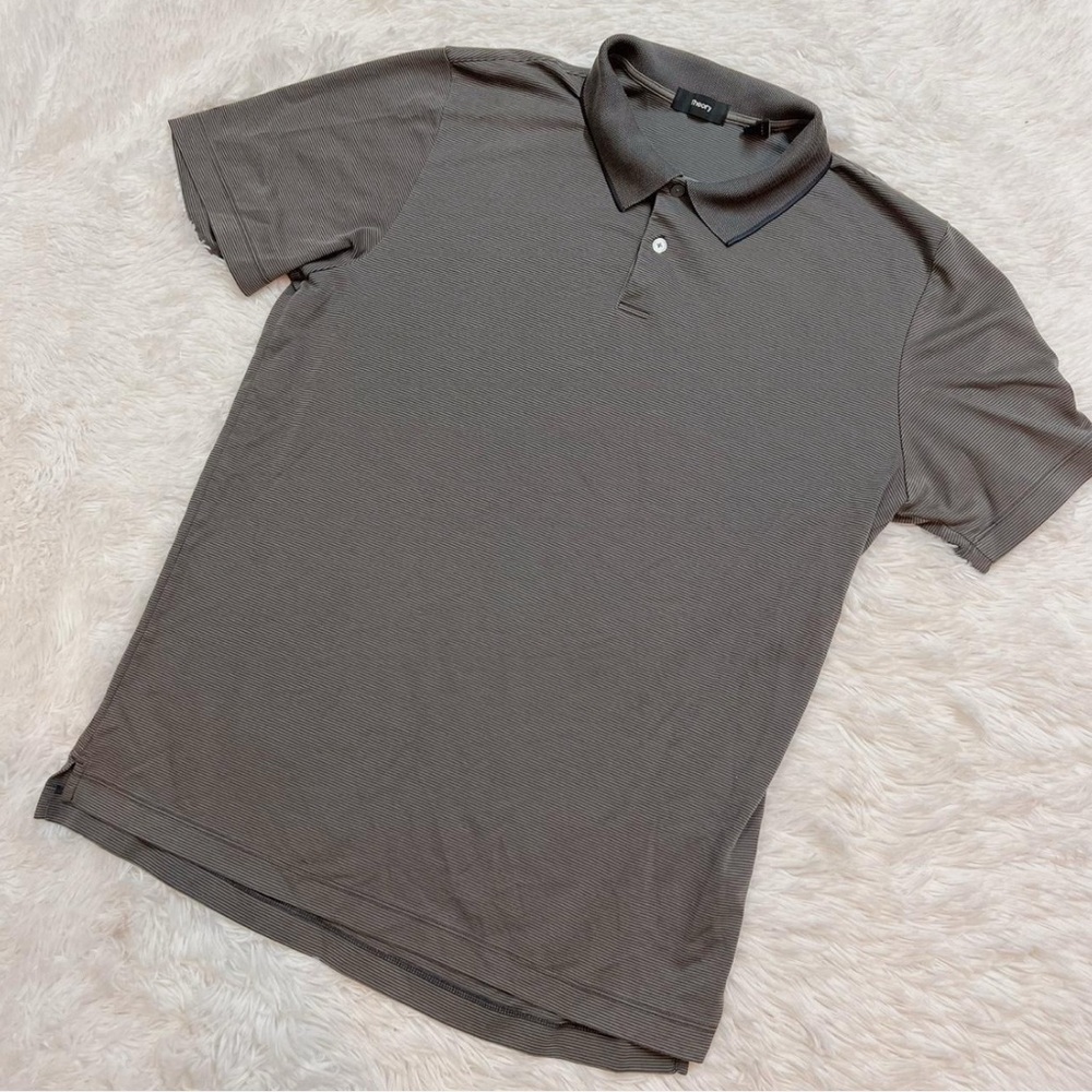 Theory Men's Gray Polo Shirt